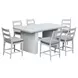 Nash Outdoor Dining Gray Upholstered Outdoor Bar Stool Set of 2