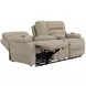 Regenerator Burlap Zero Gravity 91" Loveseat with Dual Power Lift Assist