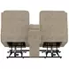 Regenerator Burlap Zero Gravity 91" Loveseat with Dual Power Lift Assist