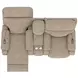 Regenerator Burlap Zero Gravity 91" Loveseat with Dual Power Lift Assist