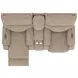 Regenerator Burlap Zero Gravity 91" Loveseat with Dual Power Lift Assist