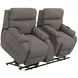 Regenerator Umber Zero Gravity 91" Loveseat with Dual Power Lift Assist