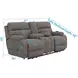 Regenerator Umber Zero Gravity 91" Loveseat with Dual Power Lift Assist