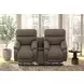 Regenerator Umber Zero Gravity 91" Loveseat with Dual Power Lift Assist