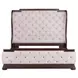 Provence Park Chateau Brown and Texture Cream King Upholstered Shelter Bed
