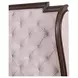 Provence Park Chateau Brown and Texture Cream King Upholstered Shelter Bed