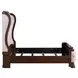 Provence Park Chateau Brown and Texture Cream Queen Upholstered Shelter Bed