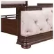 Provence Park Chateau Brown and Texture Cream Queen Upholstered Shelter Bed