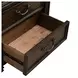 Provence Park Chateau Brown 3 Drawer Nightstand with USB Charging