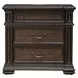 Provence Park Chateau Brown 3 Drawer Nightstand with USB Charging