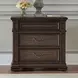 Provence Park Chateau Brown 3 Drawer Nightstand with USB Charging
