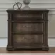 Provence Park Chateau Brown 3 Drawer Bedside Chest with USB Charging
