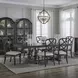Providence Park Chateau Brown and Cream Upholstered 7 Piece Extendable Dining Set