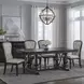 Parkside Estate Chateau Brown and Cream 5 Piece Extendable Trestle Base Dining Set