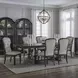 Parkside Estate Chateau Brown and Cream 7 Piece Extendable Trestle Base Dining Set