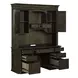 Parkside Estate Chateau Brown 66" Credenza and Hutch with LED