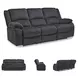 Draycoll Slate 87" Reclining Sofa