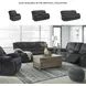 Draycoll Slate 87" Reclining Sofa