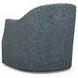 Ariana Blue Upholstered Escala Swivel Accent Chair