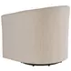 Sunset Key Candice Ivory Upholstered Swivel Chair