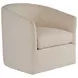Sunset Key Candice Ivory Upholstered Swivel Chair