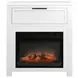 Fireside Consoles White Sintered Stone Top Fireside Console with USB Charging
