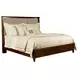 Spectrum Amaretto King Upholstered Panel Bed