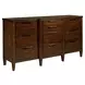 Spectrum Amaretto Upholstered Panel Bedroom Set