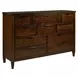 Spectrum Amaretto Upholstered Panel Bedroom Set