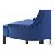 Farren Blue Velvet and Weathered Oak Side Chair with Nailhead Trim Set of 2