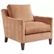Turin Ariana Red and Brown Upholstered Lounge Chair