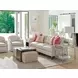 Savona Ariana Ariana Leatherand Brown Leather Upholstered Rectangular Cocktail Ottoman with Slide
