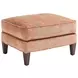 Turin Ariana Sandstone Leather Upholstered Rectangular Ottoman