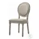 Faustine Tan Fabric and Salvaged Light Oak Side Chair Set of 2