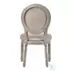 Faustine Tan Fabric and Salvaged Light Oak Side Chair Set of 2
