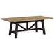 Hendricks Rustic Wheat and Raven 102" Extendable Rectangular Dining Table