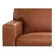 Langston Nutmeg Top Grain Leather LAF Chaise Sectional