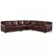 Bexley Caramel Top Grain Leather 4 Piece Sectional