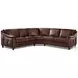 Bexley Caramel Top Grain Leather 3 Piece Sectional