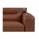 Elwyn Pecan Leather Upholstered Accent Chair