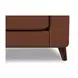 Elwyn Pecan Leather Upholstered Accent Chair