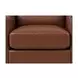 Elwyn Pecan Leather Upholstered Accent Chair