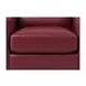 Elwyn Cranberry Leather Upholstered Accent Chair