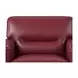 Elwyn Cranberry Leather Upholstered Accent Chair