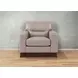 Elwyn Stone Leather Upholstered Accent Chair