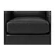 Elwyn Black Leather Upholstered Accent Chair