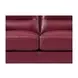 Elwyn Cranberry Leather 64" Loveseat