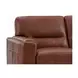 Elwyn Pecan Leather 87" Sofa