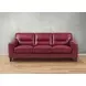 Elwyn Cranberry Leather Living Room Set