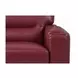 Elwyn Cranberry Leather 87" Sofa